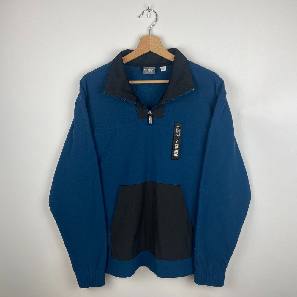Puma Quarter-Zip Pullover Fleece Sweatshirt